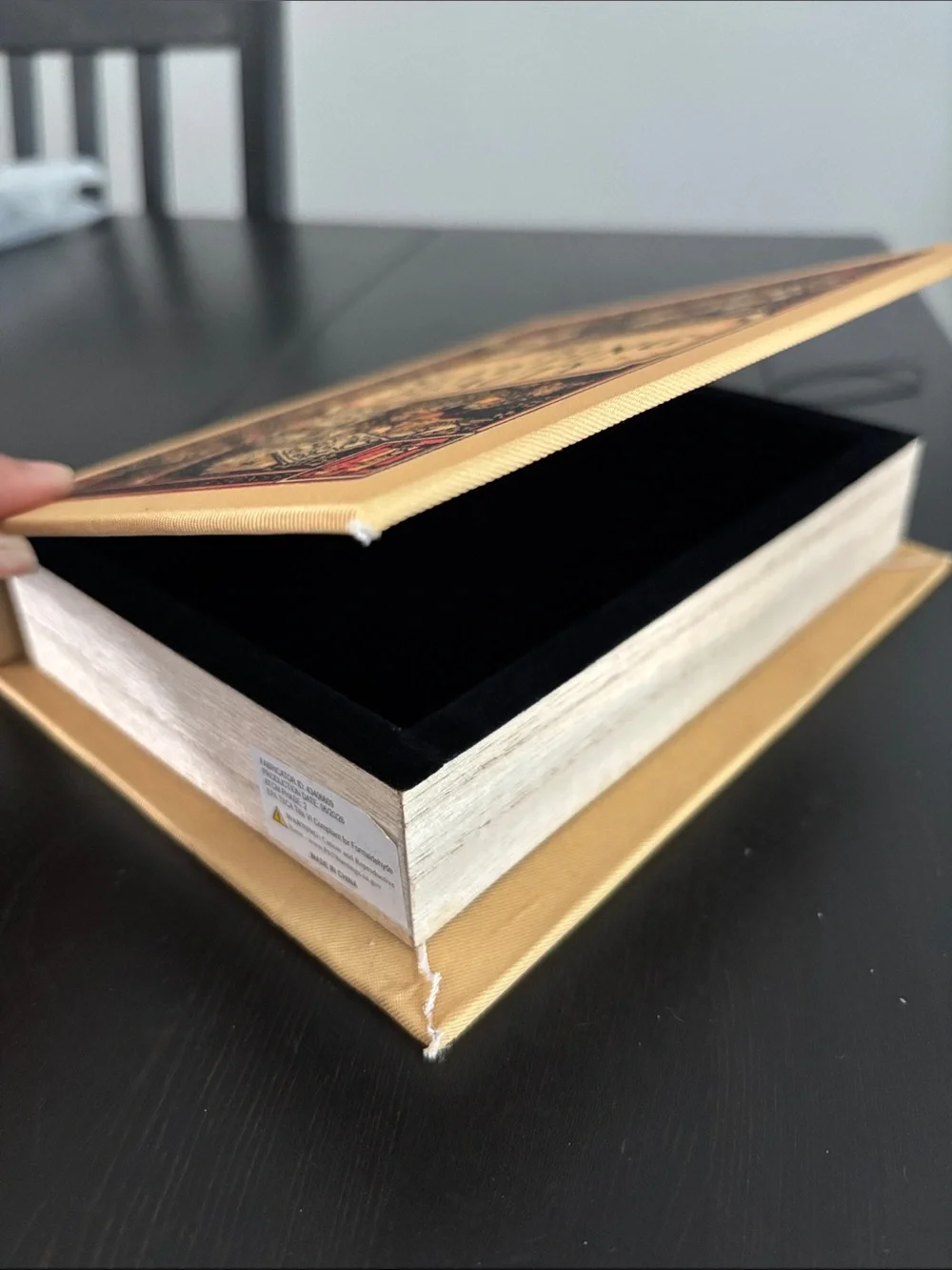 The Sleeping Beauty Decorative Coffee Table Book Box — Cream & Black